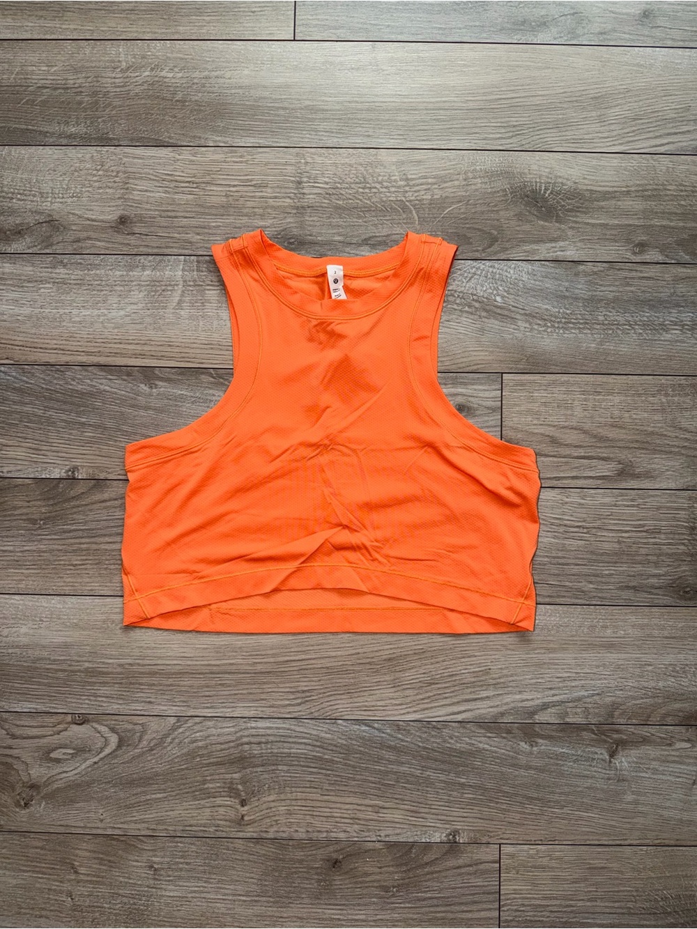 Lululemon Women’s Orange Racerback Crop Top